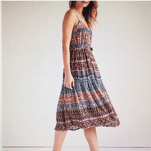 Lucky Brand - Mixed Print Midi Dress with pockets
